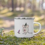 Julia Pott Instagram – Sweet mouse is now available an an enamel camping mug in my shop 🐭