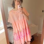 Julia Pott Instagram - It’s my birthday and this is the perfect birthday dress IMHO. Dress by @rachelantonoff flamingos by me and a reminder that for a fleeting moment in 2014 I was the coolest girl in New York and got to model Rachel’s 2014 line.