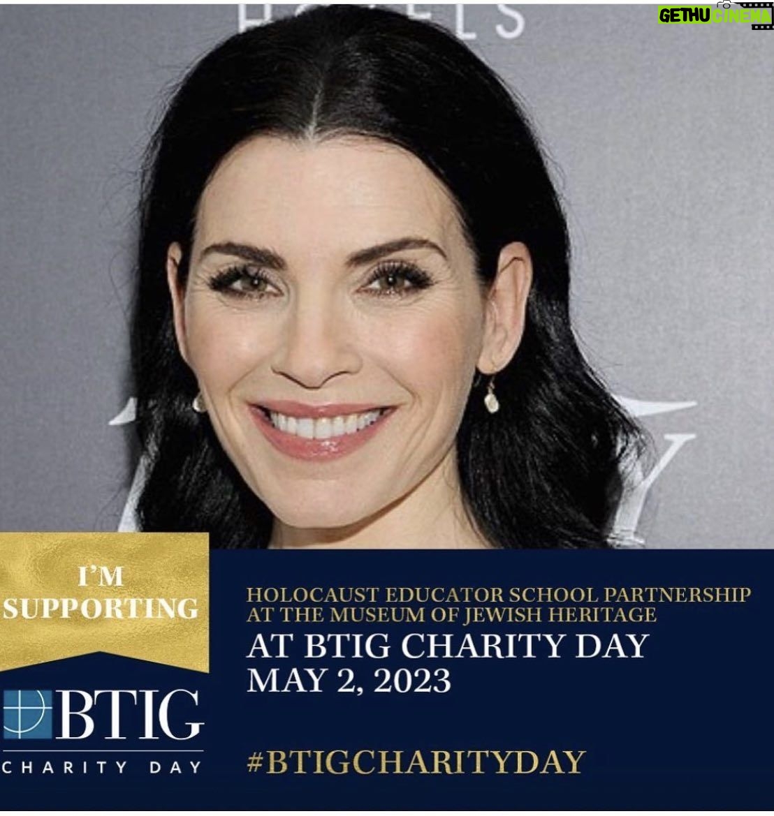 Julianna Margulies Instagram - Thank you #BTIGCharityDay for having me and supporting the “HESP” program at #MJHNY. Can’t tell you how much this means to me! ❤️