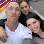 Julianna Margulies Instagram - Hanging with @nancylbanks and @mrchrismcmillan Nothing like old friends to make you feel at home #theMorningShow