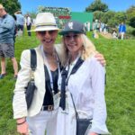 Julianna Margulies Instagram - So much fun at Wimbledon! Laughed, watched, sipped some Pimms and even got a sweaty hug from Tiafoe after his victory in the first round. @chelseahandler thanks for being my date! 💕 #wimbledon