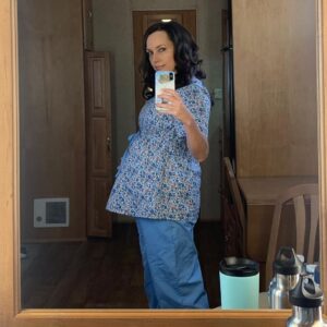 Julie Ann Emery Instagram - The many layers of Nugget. 
I named my prosthetic belly Nugget before we even started filming. And built into my character a relationship with Nugget. It helped make it real for me that I was moving through the disaster and our world for two. Eventually the Cast and even the Crew also called my belly Nugget. And I like to think that Nugget became real for all of us. 
Our Costume Designer Debra Hanson did a beautiful job both finding a belly with weight, that hung properly, and then under and over-dressing me in a way that made it feel like an extension of my own body. 
And bless @goforhugo & @costumegod for continually helping me in, out of, and navigating life for our 6 month shoot with Nugget. 

Nugget was my continual scene partner. Even in scenes alone on screen, there were two of us there. That fact affected every single moment of the show. 

So I give you Nugget. 

All Eps of #FiveDaysAtMemorial
Are now up @appletvplus 

Yes it is intense. But I hope you will give it a watch. It is important for us as a society, and everyone affected by Katrina, victim and survivor alike, deserves for their story to be told and honored.