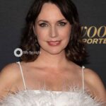 Julie Ann Emery Instagram - Thx for having me at the @hollywoodreporter @sagaftrafound #preemmyparty #emmys2022 And I got to hug my brilliant friend #MarinHinkle!! 💜 And just look at this gorgeous Hair & Makeup by my favorite @jenna.marie.beauty!! @chprteam Dress @elliatt pulled from my closet!!!
