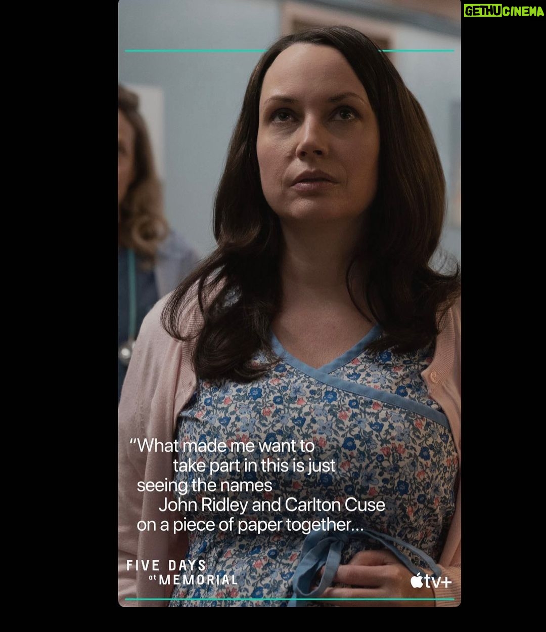 Julie Ann Emery Instagram - Hop over to my stories or @appletvplus Stories for a beautiful “Origin Stories” (And that quote is 150% true true true) #FiveDaysAtMemorial @appletvplus @verafarmiga #CherryJones @carltoncuse #JohnRidley