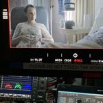 Julie Ann Emery Instagram - Ahead of tomorrow’s drop off Episode 4, a few BTS & downtime images from the first 3 eps. Was thrilling to capture that branch through the window with Cherry on the monitor. And this first shot gives me all the feels for our wonderful @babyhuey51 And if you ever wondered what it was like to have a pregnancy belly on and get up and down those trailer stairs….I fell my first time down for our Camera test! Didn’t realize what it meant to not be able to see the stairs!! #FiveDaysAtMemorial Available Now @appletvplus #CherryJones #RobertPine @imbossladylilly