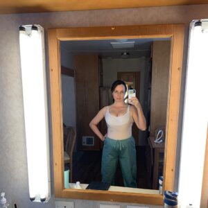 Julie Ann Emery Instagram - The many layers of Nugget. 
I named my prosthetic belly Nugget before we even started filming. And built into my character a relationship with Nugget. It helped make it real for me that I was moving through the disaster and our world for two. Eventually the Cast and even the Crew also called my belly Nugget. And I like to think that Nugget became real for all of us. 
Our Costume Designer Debra Hanson did a beautiful job both finding a belly with weight, that hung properly, and then under and over-dressing me in a way that made it feel like an extension of my own body. 
And bless @goforhugo & @costumegod for continually helping me in, out of, and navigating life for our 6 month shoot with Nugget. 

Nugget was my continual scene partner. Even in scenes alone on screen, there were two of us there. That fact affected every single moment of the show. 

So I give you Nugget. 

All Eps of #FiveDaysAtMemorial
Are now up @appletvplus 

Yes it is intense. But I hope you will give it a watch. It is important for us as a society, and everyone affected by Katrina, victim and survivor alike, deserves for their story to be told and honored.