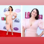 Julie Ann Emery Instagram - Had an absolutely beautiful time at the #DaytimeBeautyAwards for @hollywoodbeautyawards presenting with @thanks.rob & Paula Abdul yesterday. Congratulations to @wearefirmenich on their Fragrance Innovation Award. And as always, so much gratitude to my incredible team of artists Styling @karenraphael @ilanauretsky Hair/Makeup @jenna.marie.beauty Dress @toccin.official Shoes @3publicrelations Earrings & pink ring: @dangelojoyeria Clutch @nataliemillsofficial GORGEOUS rings: @nataliemillsofficial PR @chprteam @monaloring @annakrnspr #KevinEarley