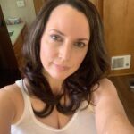 Julie Ann Emery Instagram - Ahead of tomorrow’s drop off Episode 4, a few BTS & downtime images from the first 3 eps. Was thrilling to capture that branch through the window with Cherry on the monitor. And this first shot gives me all the feels for our wonderful @babyhuey51 And if you ever wondered what it was like to have a pregnancy belly on and get up and down those trailer stairs….I fell my first time down for our Camera test! Didn’t realize what it meant to not be able to see the stairs!! #FiveDaysAtMemorial Available Now @appletvplus #CherryJones #RobertPine @imbossladylilly