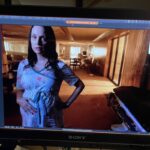Julie Ann Emery Instagram - Ahead of tomorrow’s drop off Episode 4, a few BTS & downtime images from the first 3 eps. Was thrilling to capture that branch through the window with Cherry on the monitor. And this first shot gives me all the feels for our wonderful @babyhuey51 And if you ever wondered what it was like to have a pregnancy belly on and get up and down those trailer stairs….I fell my first time down for our Camera test! Didn’t realize what it meant to not be able to see the stairs!! #FiveDaysAtMemorial Available Now @appletvplus #CherryJones #RobertPine @imbossladylilly