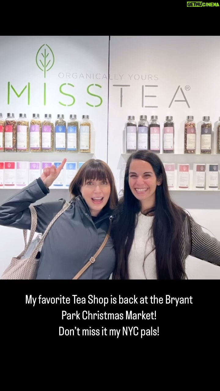 Julie Ann Emery Instagram - My favorite Tea Shop on Earth has a shop at the @bryantparknyc Christmas Market! I got the most rich and delicious Chai to take home. And we got hot teas to walk around with! Do yourself a favor and go!