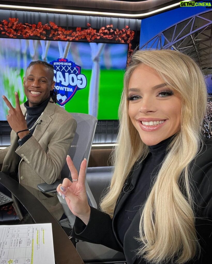 Julie Stewart-Binks Instagram - 15 hours on-air for @cbssportsgolazo goes by quickly when you’ve got incredible games, amazing coworkers and you love what you do (and you can figure out how to sleep when you blink) ❤️⚽️🖤 📸 @ayyy_west #cbssports #cbssportsgolazo #soccer #futbol #beautifulgame #epl #seriea #nwsl #mls #laliga #backinblack Stamford, Connecticut