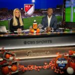 Julie Stewart-Binks Instagram - Happy Halloween from @mikelahoud, myself and our entire @cbssportsgolazo crew who went above and beyond decorating the set and helping me transform into @julieertz at the last second (had to honor the legend 🙌) 🎃 @kimiasbucketlist 👩‍🦳 @amandasgabbard 📸 ⚽️ Silvio CBS Sports Master Control