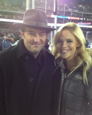 Julie Stewart-Binks Instagram - So sad to hear of the passing of Matthew Perry. It’s been a difficult thing to process - someone so beloved by the world, who I also used to know very well a long time ago. Something I never shared publicly.

I hadn’t talked to him in years, but I read his book and was so happy to hear how at peace he was in life. He had finally mastered his demons. Which makes his death even more tragic. 

He said in his book that he knew he’d be remembered for “Friends,” but that he was more than that. What I’ll say is - he was incredibly kind, witty, adventurous, loved to tell stories, loved hockey, and loved Canada (ironically, my grandpa was his mom’s lawyer and remembered him as a baby in his office). 

I’ll never forget how fascinated he was that “Binks” was so similar to “Bing.” 

RIP @mattyperry4
