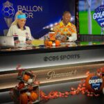 Julie Stewart-Binks Instagram - Happy Halloween from @mikelahoud, myself and our entire @cbssportsgolazo crew who went above and beyond decorating the set and helping me transform into @julieertz at the last second (had to honor the legend 🙌) 🎃 @kimiasbucketlist 👩‍🦳 @amandasgabbard 📸 ⚽️ Silvio CBS Sports Master Control