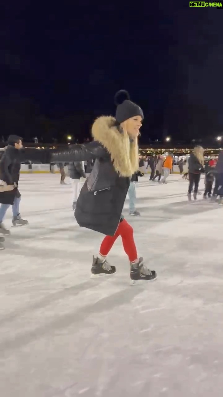 Julie Stewart-Binks Instagram - Got humbled by the griddy. Can’t tell what hurts more my butt or my ego. But I got back up and I did the damn thing again. 💪 📸 Thank you @lg__red for capturing the lows and highs of an amazing night 😘❤️🤣 #centralpark #skating #griddy #griddydance #falldown7getup8 #newyork #girlsnight Wollman Rink, Central Park
