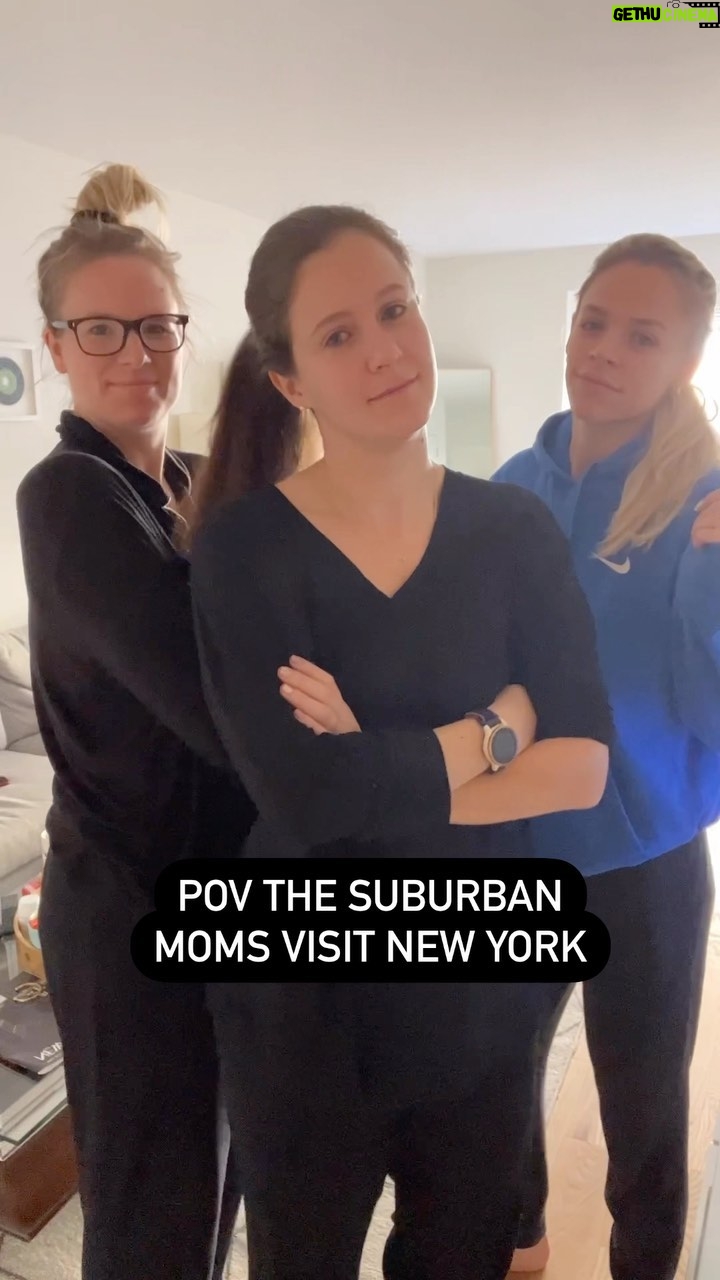 Julie Stewart-Binks Instagram - The more things change the more they stay the same π (no coffee tables were harmed in the making of this video) #girlsnight #girlsnightout #momsofinstagram #momsnightout #highschoolfriends Manhattan, New York