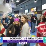 Julie Stewart-Binks Instagram – What. A. Night. Words can’t describe what it was like to be a part of women’s hockey history with @pwhl_newyork vs. @pwhl_toronto. Seeing all the young girls with their signs and their team jerseys- I’d seen it all week on TV but to see the impact @thepwhlofficial is having first hand was truly remarkable. Congratulations to @pwhl_toronto on their first win, and @natspooner5 scoring their first ever team goal. 

I’m honored to have been on the broadcast for this game and for this movement. It was my first ever time as an in-game analyst (so glad to have an absolute pro @jamiehersch on the call with me who QB’d our broadcast despite losing her voice) … and while I have plenty to work on, I’ll never forget @pwhl_newyork HC Howie Draper and GM Pascal Daoust saying “just because you haven’t done something doesn’t mean you can’t do it… we’ve never done this either.” 🥹🗽

Thank you to @thepwhlofficial for allowing me to be a part of your history and I can’t wait to continue growing this league and elevating these incredible athletes. 

s/o to @argent (wanted to wear a female empowered brand) for making sure I had this purple suit 💜

📍Next home game is Wednesday Jan. 10 at @ubsarena versus @pwhl_montreal – come on out if you’re in the area or catch it on TV! 

#pwhl #pwhlnewyork #pwhltoronto #womenshockey #girlshockey #bebrave #gottastartsomewhere #landingtheplaneatjfk #beagoldfish Total Mortgage Arena