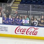 Julie Stewart-Binks Instagram - What. A. Night. Words can’t describe what it was like to be a part of women’s hockey history with @pwhl_newyork vs. @pwhl_toronto. Seeing all the young girls with their signs and their team jerseys- I’d seen it all week on TV but to see the impact @thepwhlofficial is having first hand was truly remarkable. Congratulations to @pwhl_toronto on their first win, and @natspooner5 scoring their first ever team goal. I’m honored to have been on the broadcast for this game and for this movement. It was my first ever time as an in-game analyst (so glad to have an absolute pro @jamiehersch on the call with me who QB’d our broadcast despite losing her voice) … and while I have plenty to work on, I’ll never forget @pwhl_newyork HC Howie Draper and GM Pascal Daoust saying “just because you haven’t done something doesn’t mean you can’t do it… we’ve never done this either.” 🥹🗽 Thank you to @thepwhlofficial for allowing me to be a part of your history and I can’t wait to continue growing this league and elevating these incredible athletes. s/o to @argent (wanted to wear a female empowered brand) for making sure I had this purple suit 💜 📍Next home game is Wednesday Jan. 10 at @ubsarena versus @pwhl_montreal - come on out if you’re in the area or catch it on TV! #pwhl #pwhlnewyork #pwhltoronto #womenshockey #girlshockey #bebrave #gottastartsomewhere #landingtheplaneatjfk #beagoldfish Total Mortgage Arena