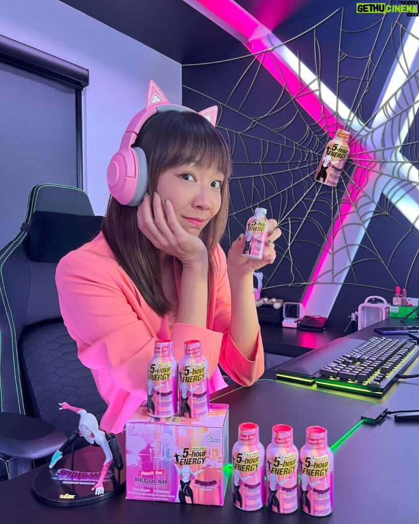 Julie Tan Instagram - Gaming can get very intense! And sometimes, I feel drained even after just 1 game. With just one shot of @5hourenergysg, you'll get the mental focus and energy boost you need for your next match! Also, it's a healthier alternative with no sugar and only 4 calories! Plusssss, for all you Spiderman fans, buying a 5-hour ENERGY®️ x Spider-Man™️: Across the Spider-Verse 6s branded pack gets you a movie edition figurine which features Gwen Stacy as well! Get yours now from major convenience stores or on @5hourenergysg online store: https://bit.ly/SPVJulie. Watch Spider-Man: Across the Spider-Verse. In cinemas June 1. Can’t wait! #EnergyForEveryDimension #SpiderVerseSG #energyshot #Ad #Sponsored #5HourEnergySG