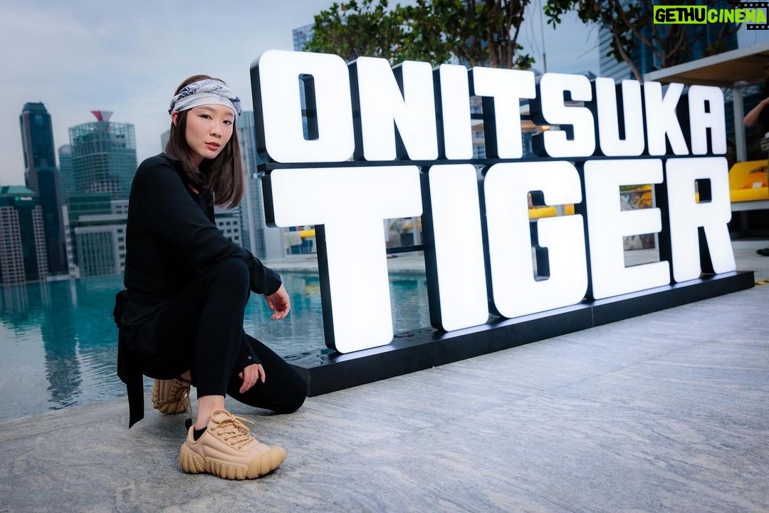 Julie Tan Instagram - I’ve been filming for the last two weeks and took a little day off to attend the @OnitsukaTigerOfficial event last Thursday! It feels good to take a breather before getting back to shooting! @OnitsukaTigerSG #OnitsukaTiger #OnitsukaTigerSG