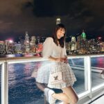 Julie Tan Instagram – Looking back at this photo, I remembered how I felt… I took a moment for myself, drew in a deep breath, and mumbled under my breath about how beautiful that night was. It was awesome to be there, enjoying the night with great company, whom I consider my family. @lnxglobal_official 

#hellohongkong #discoverhongkong Harbour City,hongkong