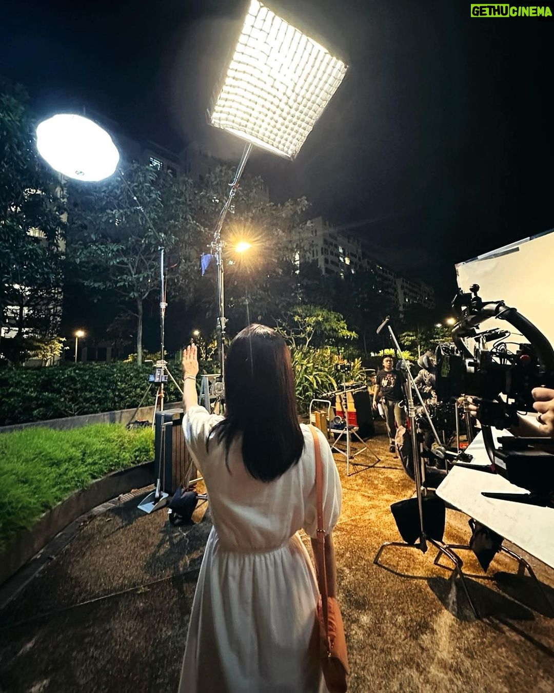 Julie Tan Instagram - Been filming for the Good Goodbye movie, and it feels so surreal to be back on set. Enjoying every moment of it and can’t wait to watch it on the big screen 🎥