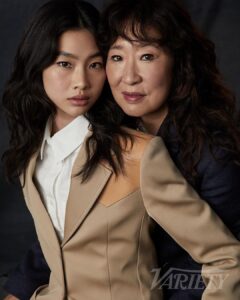 Jung Ho-yeon Instagram - What an honor to have a conversation with my super hero unni ♥️ @iamsandraohinsta Thank you for sharing your warmth ! And thank you @variety for giving me this opportunity!! This means a lot to me!!!!! Full interview at the link in my bio.