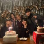 Jung Ji-so Instagram - 우리의 2023신년회🌸 예은이언니 생일축하해💐 우혁오빠 병근오빠 데뷔축하해🦄 더글로리🌹🥀