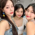Jung Yu-ji Instagram - 우리 예쁜 겅듀들과 하는 빅파이브 콘서트 기대 많이 해주세요🩷🩵🩷🩵☺️