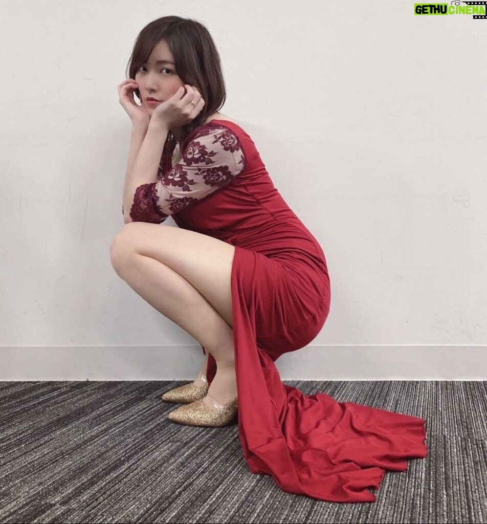 Jurina Matsui Instagram - 🐒❤️ #どの写真が好き ？？ #赤珠理奈 #ドレス #赤 #スリット #レース #dress #red #ootd #photooftheday #👠 #❤️