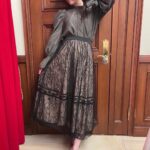Jurina Matsui Instagram - ホワイト珠理奈👼？ダーク珠理奈😈？ あなたはどっち？笑💕 Which do you like？💋 #最近の衣装 #ootd #dressy #dress #shirt #skirt #white #black #gray #accessory #earring #ring #necklace #LANVINenBleu #ランバンオンブルー #ダイアナ #diana #👠 #👗 #👼 #😈 #素敵なクリスマスを #🎄 #🎅