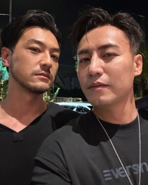 Justin Cheung Instagram - 知唔知咩叫做勇者？我已經親身示範左俾你睇。
Welcome to the team bro @mr.adampak 🤘🏿
#千謊百計  #今次唔逃獄我哋玩第二樣嘢 #你下次見到佢衝埋去同佢chok一張你就明我講咩