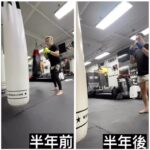 Justin Cheung Instagram - 半年前，踢到盡都係到腰。 半年後，終於踢到頭。 一切都係用時間汗水推砌，冇捷徑。 多謝教練 @jason_583 ，繼續努力。 Sponsored by @wdt_fightgear #如果一堂係一百腳 #咁呢半年應該踢咗八千七百腳 #我同自己比較就夠 WhiteDragon Club