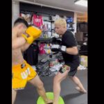 Justin Cheung Instagram - 我出盡九牛二虎之力㗎喇，加油細孖🥊 Thx coach @jason_583 Sponsored by @wdt_fightgear Camera by @mr.mmeelloo #向所有拳手致敬 #日日睇細孖操都好甘 #尊重對手就要認真對待 WhiteDragon Club