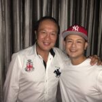 Justin Lo Instagram - Congrats to my brotha 啤梨, and meet my idol 郭峰