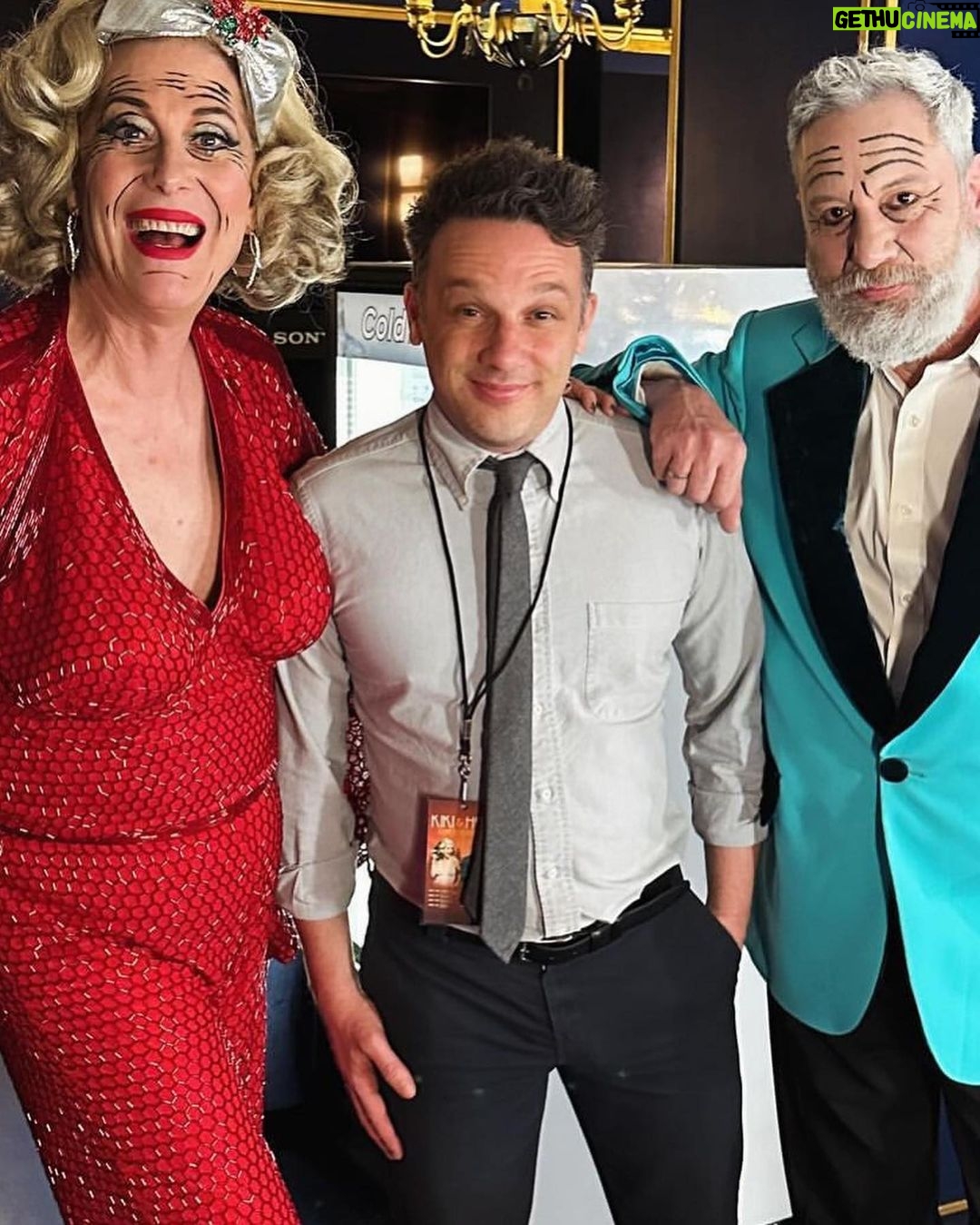 Justin Vivian Bond Instagram - The best part of the @kikiandherb tour -apart from all the standing ovations, thank you- was seeing some of my favorite friends and artists. At the top of that list is Linda Thompson. When Linda is there I go for it because there are few people who I wholeheartedly adore more. Another shining Star Goddess is @msjamieclayton. Thank you and @timhailand for being bright lights in my line of vision during the show. And thank you @ethantobman for taking our photo and making me feel like a star! And big love goes out to the man who has been with us from the East Village, to Carnegie Hall, Broadway, and beyond, our beloved @jaredgeller. Thank you will have to do although those two words seem tepid when compared to the feelings of love and gratitude I have for you. I’m beyond grateful to the thousands of people who turned out to see us over the course of the last few weeks. Let’s do it again soon! I also want to mention our genius costume designer @marchappelnyc who has been creating our incredible costumes throughout the years. Every new costume becomes my favorite until I look back at the insanity that has come before, then it’s impossible to choose. Thank you Marc. Our tour manager Mark O’Donnell is the best. Then there’s David Schnirman, our secret weapon! I love working with you. Finally I want to thank @kennymellman for the unquantifiable genius he brings to every show. We’ve been through so much together and we keep on keeping on. Eternal love and respect! ♥️ Wiltern Theatre