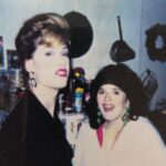 Justin Vivian Bond Instagram - Ghosts of an Absolutely Fabulous past! Happy Halloween, Sweetie Darling @luke_jet_ace 💋!!! Brooklyn, New York