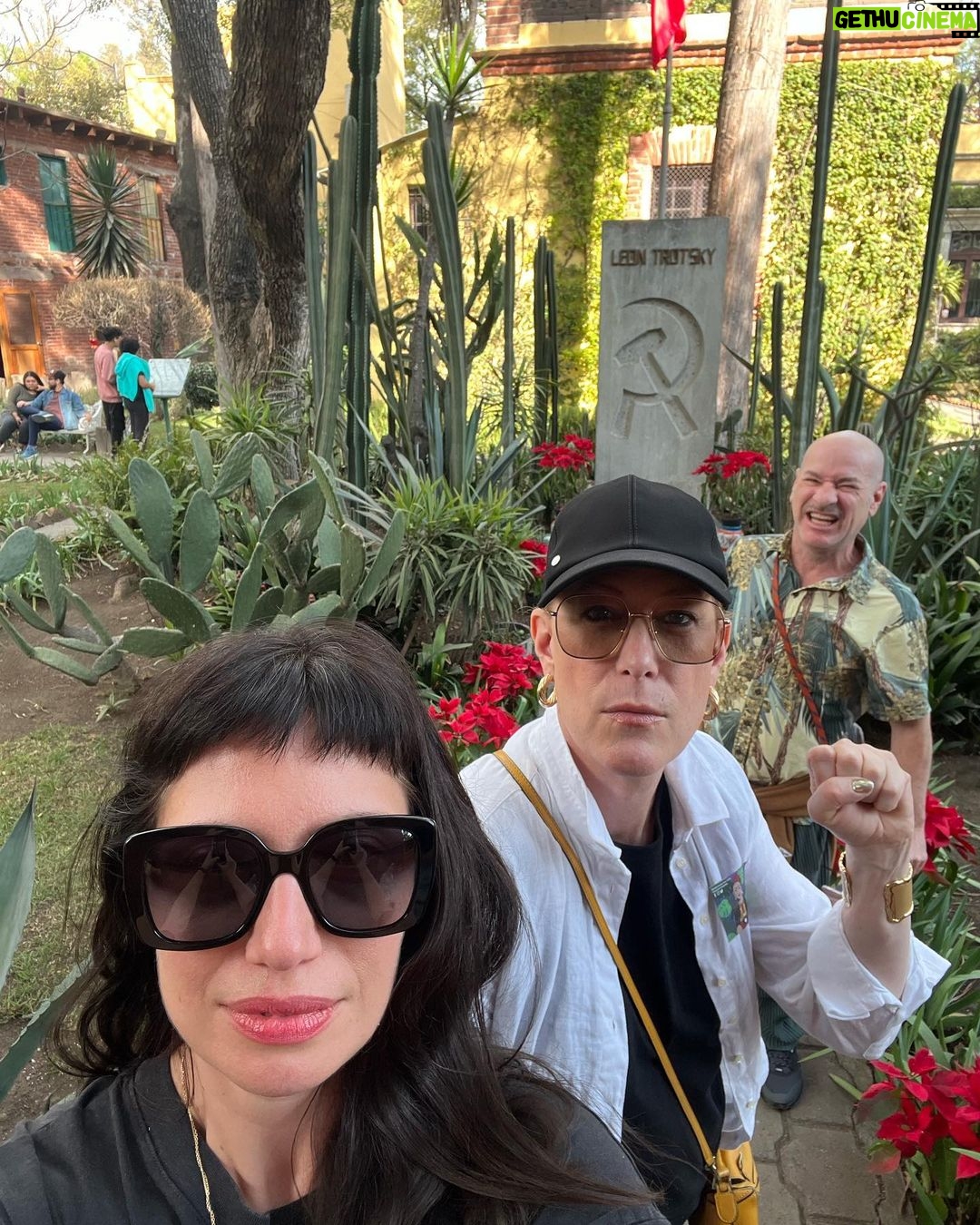 Justin Vivian Bond Instagram - Viv la Revolution! At the homes of Frida Kahlo and Leon Trotsky in Mexico City. I love knowing what perfume legends favored. Evidently Frida wore Emir by Dana, maker of Tabu! #glamourisresistance Museo Frida Kahlo