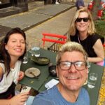 Justin Vivian Bond Instagram - Took advantage of the beautiful global warming weather to hobble around the East Village with my besties today! ♥️♥️♥️ @elizabethkoke @sammyjodj and @msethstewart