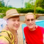 Justin Vivian Bond Instagram - Yesterday I spent the afternoon with this force of nature and learned a thing or two about poolside glamour. Thank you @darcydrollinger for the glorious day! Zona Romántica, Puerto Vallarta