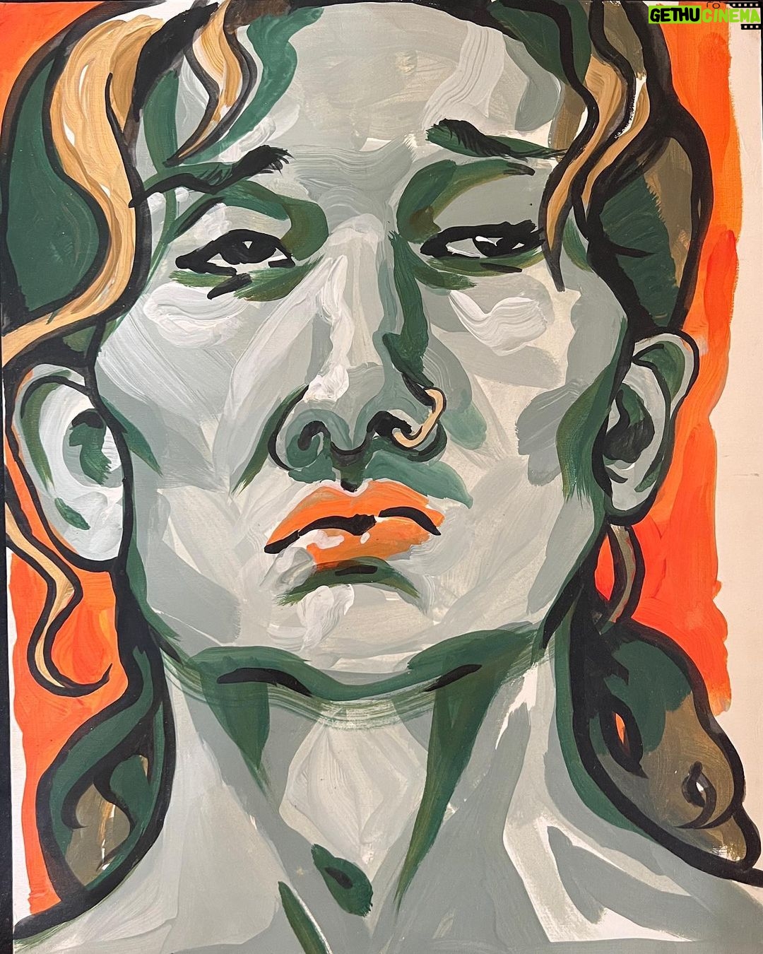 Justin Vivian Bond Instagram - Today, World AIDS Day, would have been my sister Kitty’s 60th birthday. Every year on Dec 1 I take some time to honor her memory and I allow myself to get lost remembering the irreverent joy and laughter she brought to this world, how much her zest for life and her raw carnal power intimidated and inspired me. She showed me how to live and maybe more importantly she showed me how to die with courage and grace. She was an actress, a showgirl, a singer, a shamaness, and a brilliant visual artist. She took me camping in the mountains of California, made magical tents on motel balconies for us to dream in under the stars, we cooked pot into flavored butter on a hot plate, did shows together, wrecked people together, and recognized the spiritual aspect of our gender journeys in one another. I try to make this world one which she would have created and loved. It certainly would have been more fun if fate would have allowed her to stay with us in her physical incarnation, but the people who loved her, and who’s lives she touched will always carry her shine and a bit of the sparkle of her glamour. Look at that devilish grin in the first photo. The second, a self-portrait, is a sensual depiction of the power of self-love and actualization which is strong, beautiful, and unashamed. The third photo was taken by @rickgerharter in May of 1994 in The Empire Lounge in SF at my going away party before I left for New York. She was very sick and very open about it. She had some dementia and wasting but she continued to take part in everything she could. We performed an improvised duet that night. She berated the audience, “You have no respect for my AIDS!” I could cry tears of pride, heartbreak and longing just thinking about it. The fourth photo is a portrait she did of our friend Arturo. The final self-portrait is one she painted after a few weeks on AZT. That one is difficult for me to look at. The pain it represents is so visceral. So happy heavenly birthday to Miss Kitty Litter Green who’s incredible legacy is the powerful work she left behind and the influence she left on all who knew her and those whose lives we touch. #worldaidsday #whatisrememberedlives