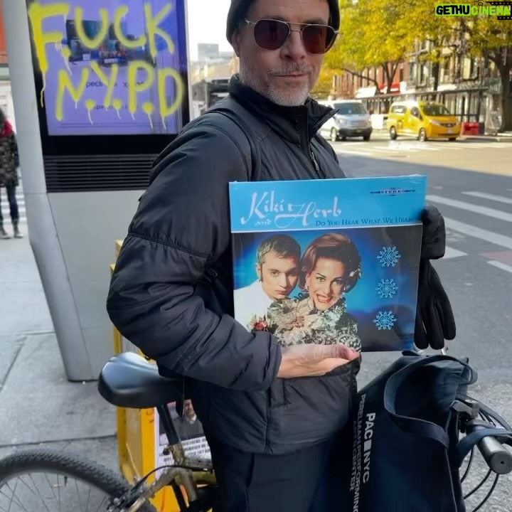Justin Vivian Bond Instagram - Our LP and it’s brilliant Creative Director and Photographed @robrothnyc!!! 🩵🩵🩵🩵🩵🩵 Repost from @robrothnyc • Today has been a magical day of NYC fond memories and some exciting future possibilities! I finally got my hands on the long overdue double album vinyl version of the now classic ‘Kiki and Herb, Do You Hear What We Hear?” Christmas record. Hard to believe I shot and creative directed the CD 23 years ago? and even more perfect that the entire concept was to make it look like a record album from the late 50’s / early 60’s , and now it is. @janabaird was my partner in crime with her graphic design mastery and @kittybootsstylist was as usual my longtime genius stylist for the portraits. I’m personally thrilled that Daisy the ‘everlasting’ cow is now going to be spinning in circles on many a turntable. I guess the lesson is , if you wait long enough …..it will happen. I’m also selling a very limited edition of the original 35mm cross processed photos printed 8x10 on the now discontinued Fugiflex paper. DM me for details if interested. Thanks to producer @julianflei @janabaird and the genius duo of @kikiandherb @mxviv @kennymellman ‘People die, ladies and gentlemen, that’s all you need to know.