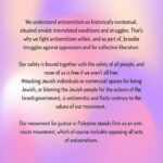Justin Vivian Bond Instagram - Food for thought. Repost from @jewishvoiceforpeace • Right now, there’s a lot of pain and fear and grief for so many communities. We all want to feel safe, to feel beloved in our community and welcomed in the world. And right now, that’s just not the case. Not for us as Jews, not for our Muslim friends and family, and not for Palestinians and those who speak up for Palestinian freedom. We know that we’re most safe when we all stand together, we’re most welcomed when we stand up for the rights of others, and that we feel most cherished when others stand up for us. Which is precisely why higher walls, bigger guns, and more war-mongering can’t and won’t keep us safe. And why it’s so important that we have clarity about what is threatening our communities, and what isn’t. War mongers try to make it hard, but it’s actually really clear and simple: fighting for Palestinian freedom, against Islamophobia, and against antisemitism are intertwined. We won’t rest until we’re all safe. –– We worked with our partners at the PARCEO resource and education center to offer some explainers for ourselves and our beautiful movement, for how to dismantle antisemitism in this moment while also resisting the intentional and dangerous conflations that harm our intersectional movements for justice and put our communities at risk. Check out the full explainer at the link in our bio.