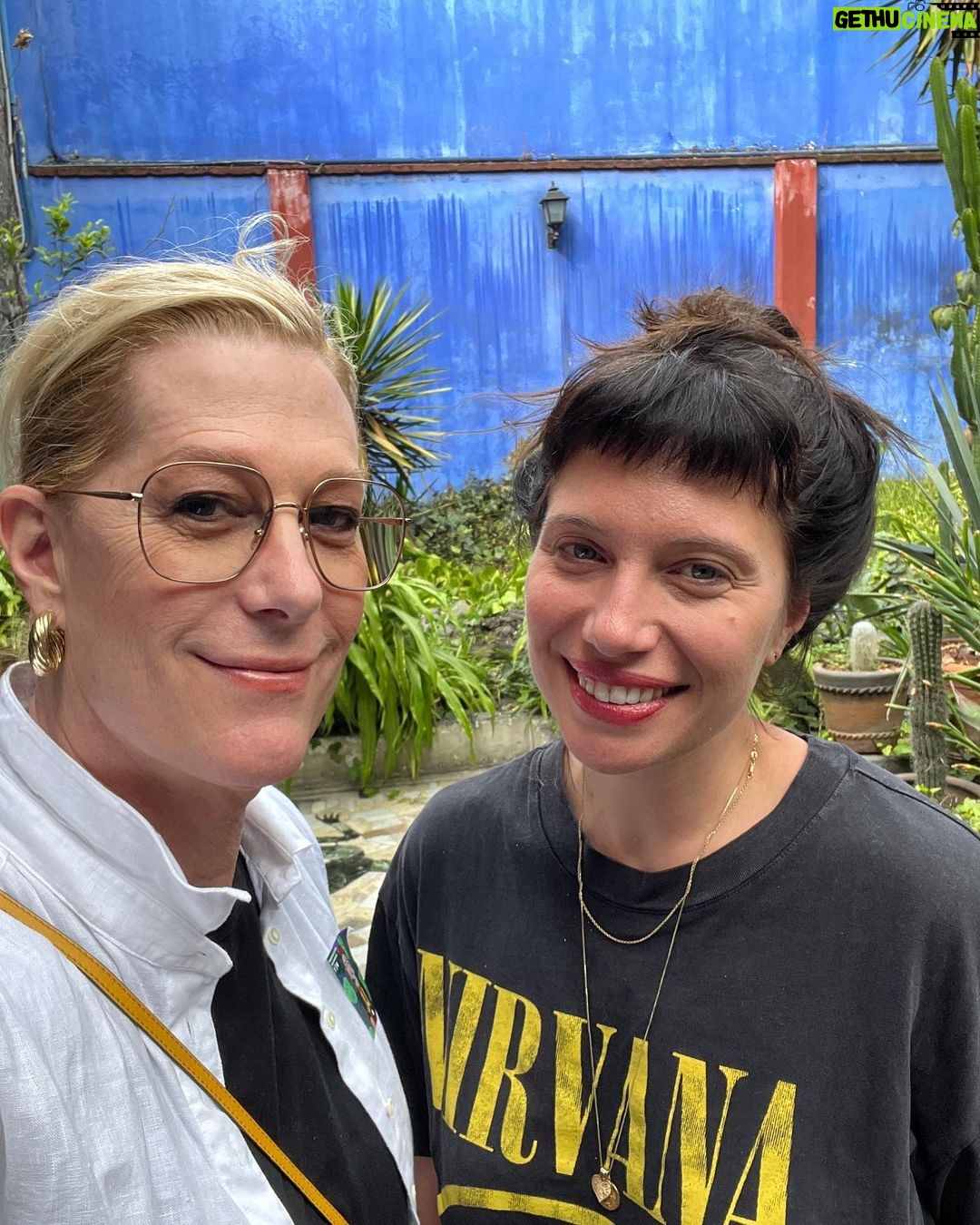 Justin Vivian Bond Instagram - Viv la Revolution! At the homes of Frida Kahlo and Leon Trotsky in Mexico City. I love knowing what perfume legends favored. Evidently Frida wore Emir by Dana, maker of Tabu! #glamourisresistance Museo Frida Kahlo