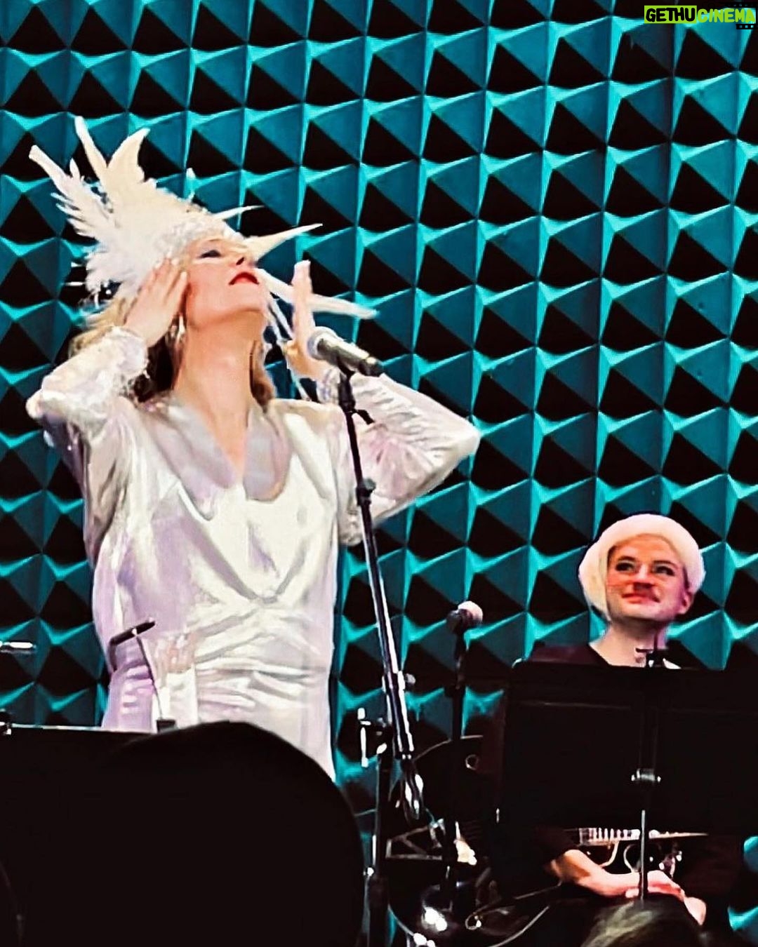Justin Vivian Bond Instagram - That’s a WRAP! Boundless gratitude to all who showed up and sustained me during what turned out to be an emotionally tumultuous 2023. If I hadn’t had performances and welcoming crowds throughout the year I don’t even want to think about what I would have been like. Thank you to @joespub and my incredible band. I love you. And now Mother is on hianus for a few weeks. 🙌🏻⛱️🏝️☀️🥂💋 #glamourisresistance #queerartsaveslives Photo 1: @mysonwearsheels Photo 2: @lukakatznyc Joe's Pub