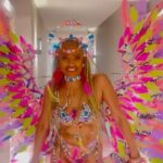 K.D. Aubert Instagram - 🤪Who knows when I will ever get the chance to dress like this again 🤪 or walk around the streets of TRINIDAD with my whole ass out! 😆 TRINIDAD CARNIVAL 2024 Outfit: @yumavibe #MadameAubert Trinidad and Tobago Carnival