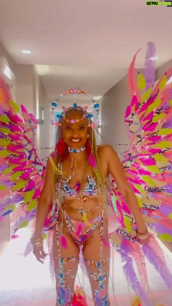 K.D. Aubert Instagram - 🤪Who knows when I will ever get the chance to dress like this again 🤪 or walk around the streets of TRINIDAD with my whole ass out! 😆 TRINIDAD CARNIVAL 2024 Outfit: @yumavibe #MadameAubert Trinidad and Tobago Carnival