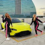 K.D. Aubert Instagram - 🏎️ Team ASTON MARTIN 🏎️ Female driving team @purpamg @astonmartin #HotChipHotties