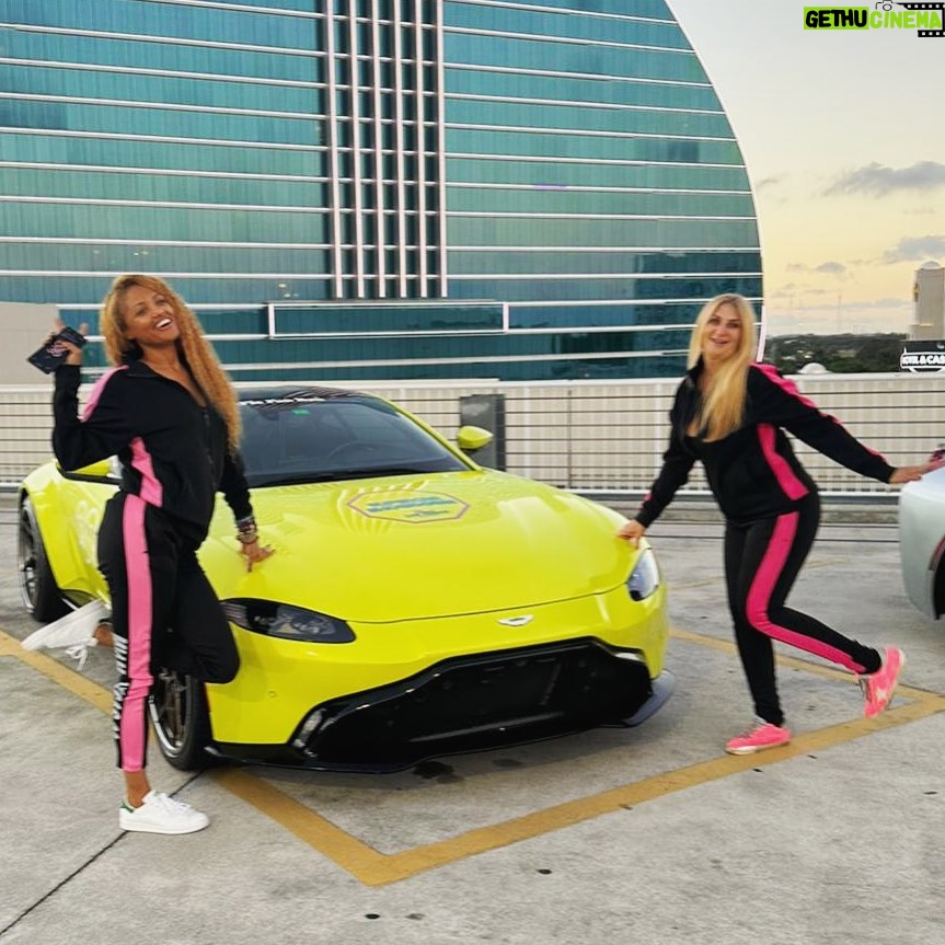 K.D. Aubert Instagram - 🏎️ Team ASTON MARTIN 🏎️ Female driving team @purpamg @astonmartin #HotChipHotties