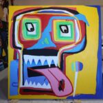 K.J. Apa Instagram - “ROLLING STONES ON ACID” 2024 51”X51” 👅👅👅👅👅👅👅👅